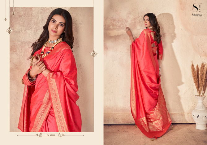 Shubhra Vol 1 By Aura Silk Party Wear Sarees Catalog